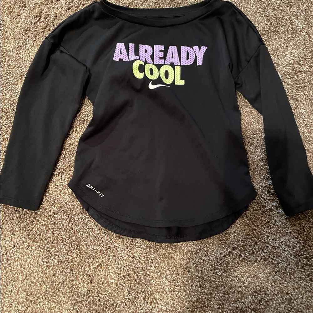 Nike dri-fit long sleeve girls shirt (size 4t)